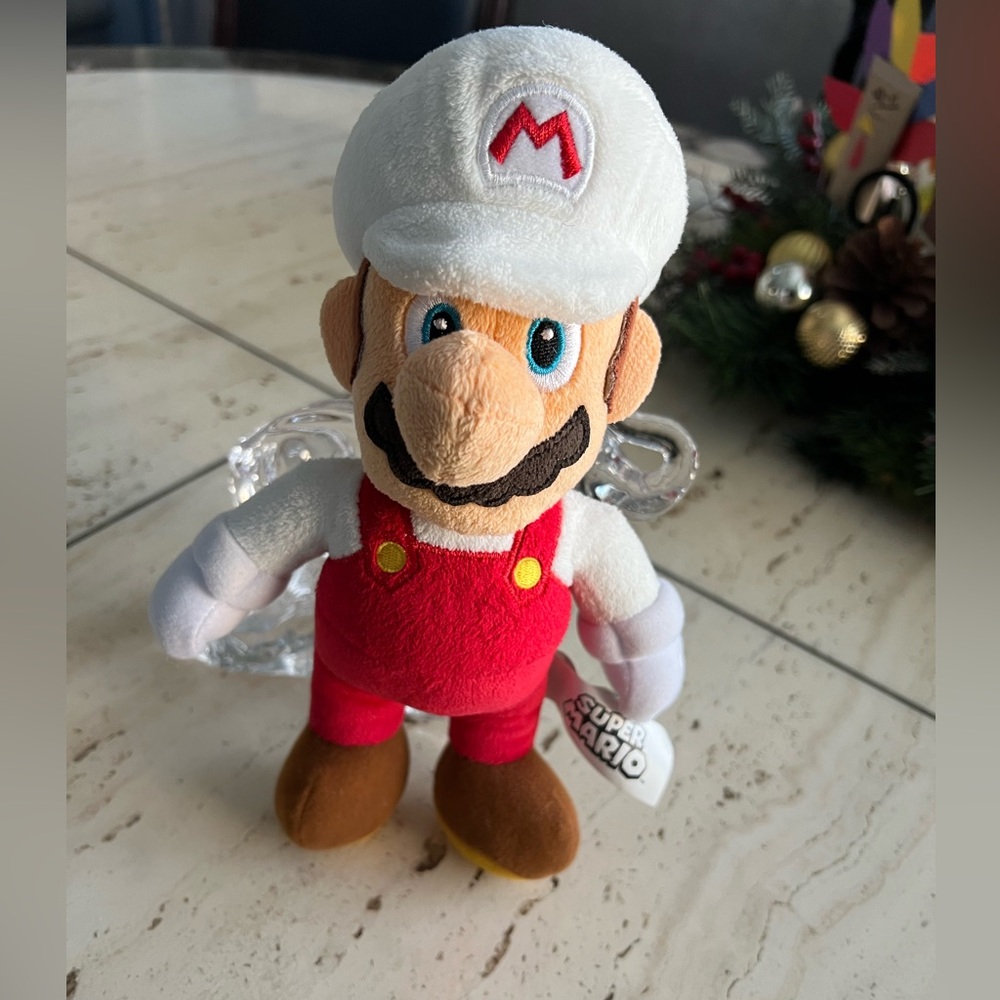 Nintendo Super Mario Fire Plush Toy - Red and White